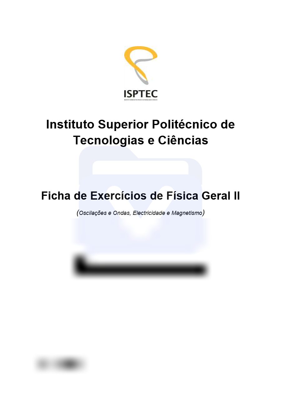 Primeira página: Lista de exercícios de Física geral II