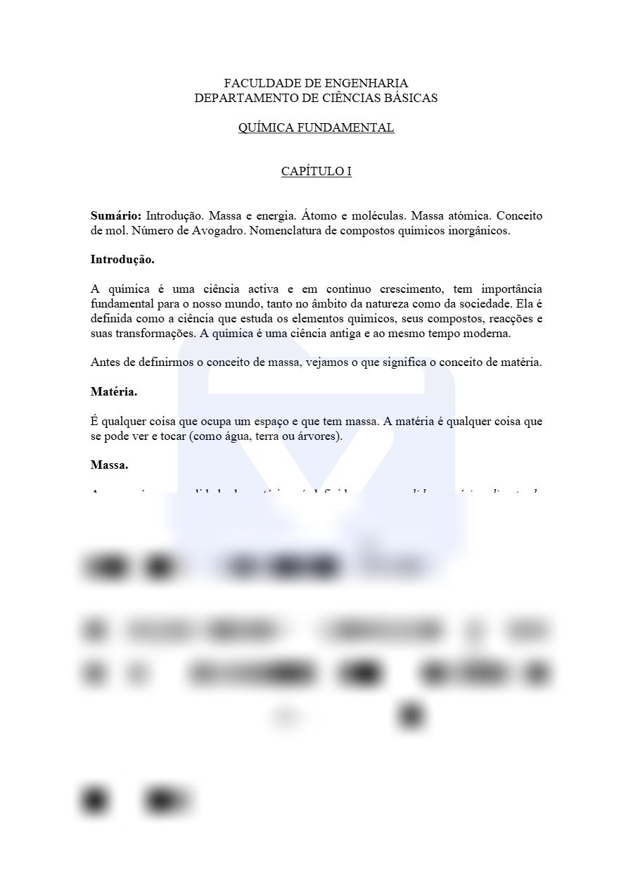 Primeira página: Resumo Temático de Química Geral – IMETRO 2026 · Engenharia Civil e mais 2 cursos